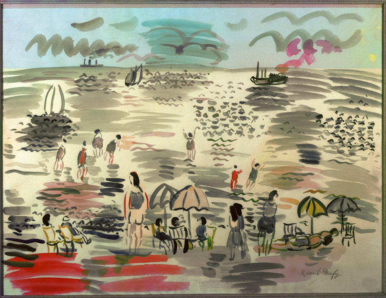 La plage - Raoul Dufy