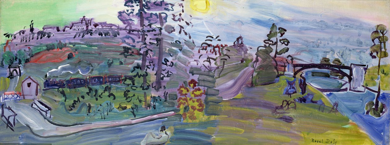 Paysage à Langres, vers 1933 (huile sur toile) - Raoul Dufy