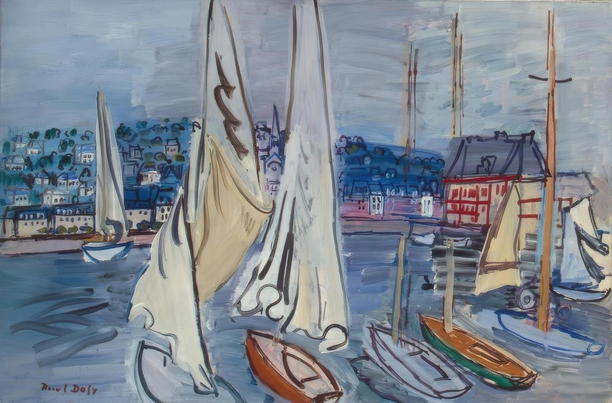 Segelboote à Deauville - Raoul Dufy