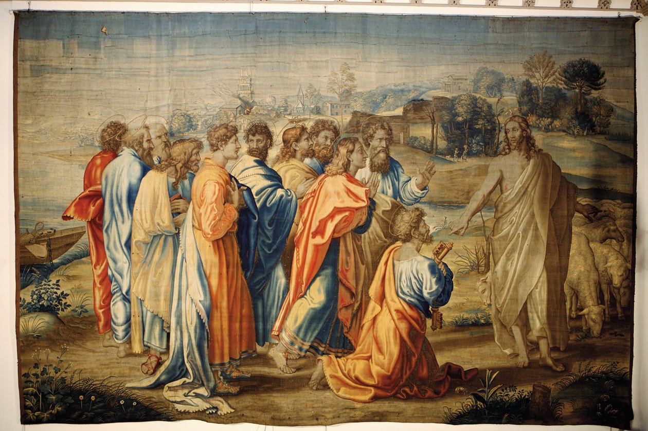 La charge de Pierre par le Christ - Raffaello Sanzio Raphael