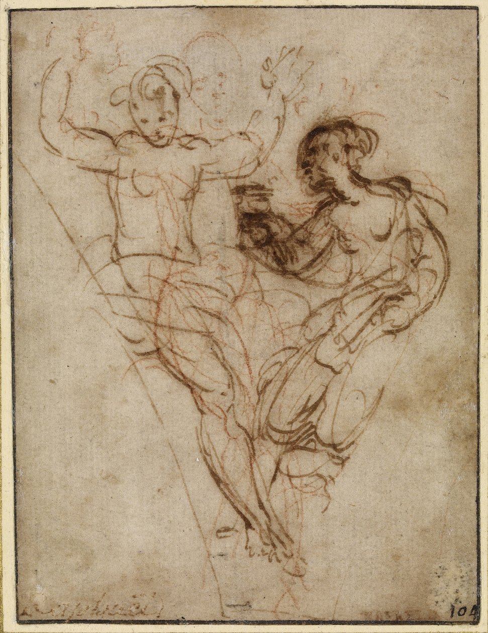 Psyché présentant à Vénus le vase de Proserpine - Raffaello Sanzio Raphael