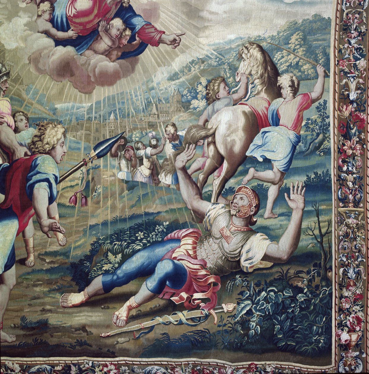 Tapisserie représentant les Actes des Apôtres, la conversion de Saint Paul (détail) - Raffaello Sanzio Raphael