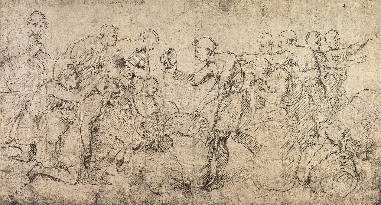 La coupe de Joseph trouvée dans le sac de Benjamin - Raffaello Sanzio Raphael