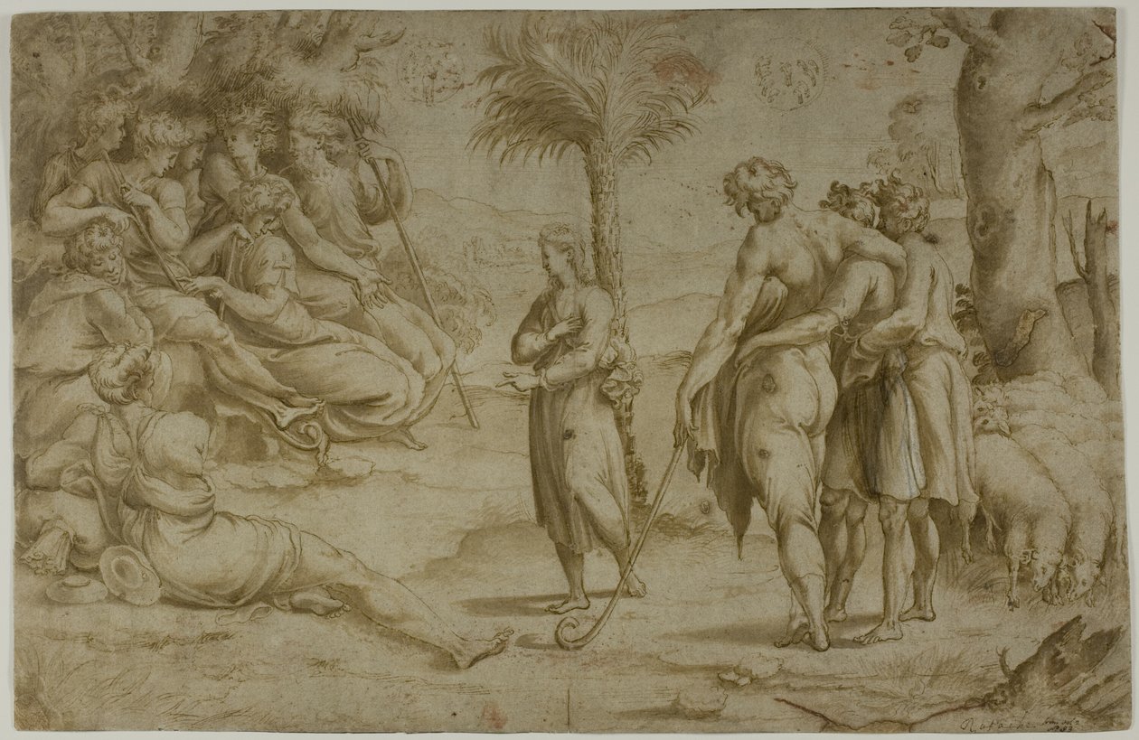 Joseph expliquant ses rêves à ses frères - Raphael