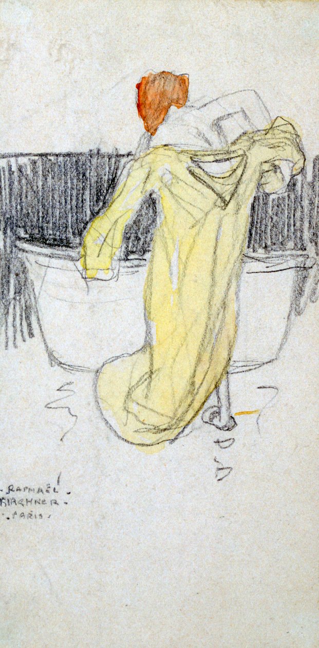 Femme rousse... dans la salle de bain, vers 1900-1917 - Raphael Kirchner