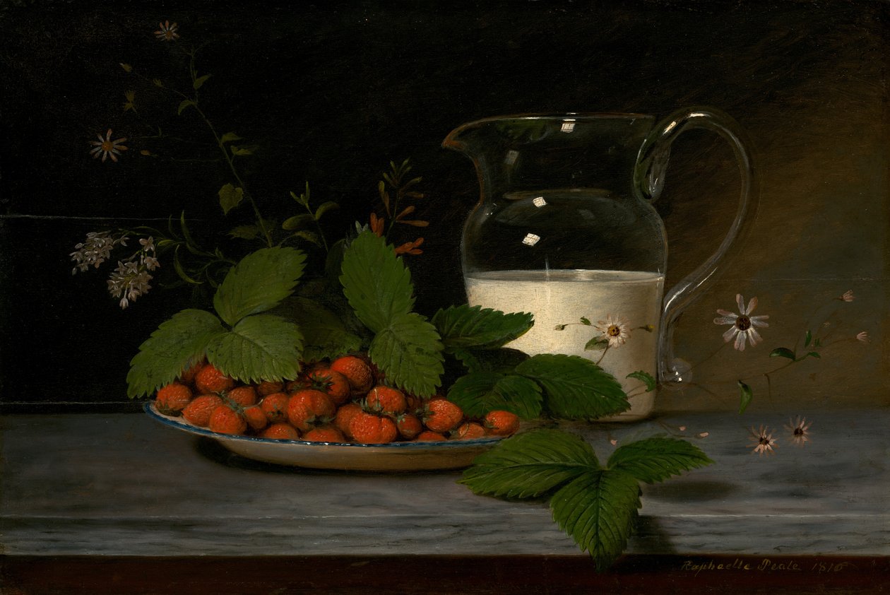 Fraises et crème, 1816 - Raphaelle Peale