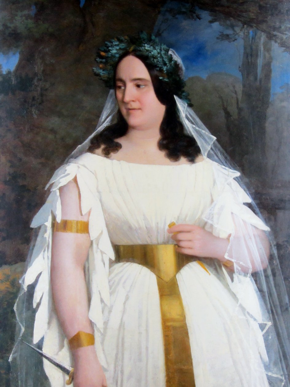 Adelaida Corradi de Pantanelli comme Norma - Raymond Auguste Quinsac Monvoisin
