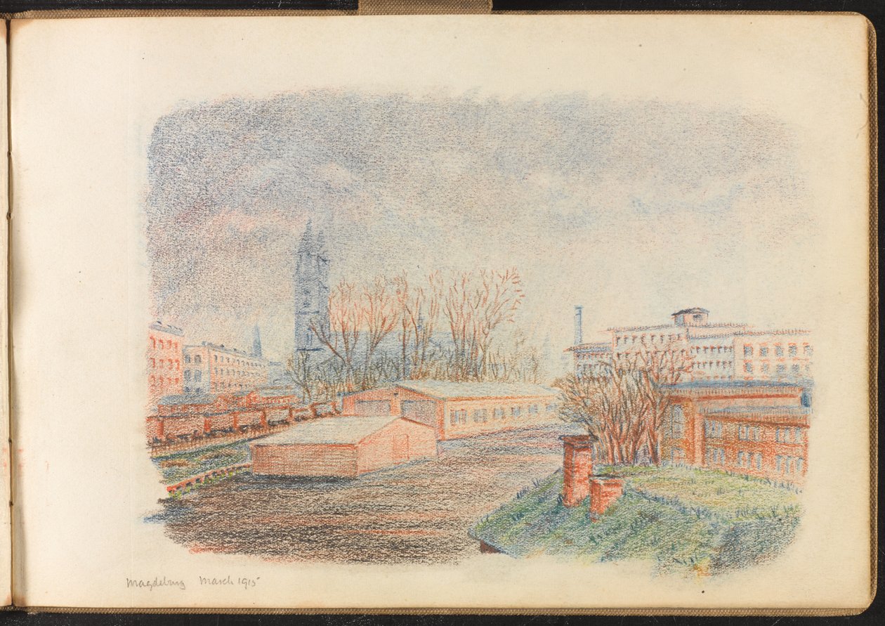 Camp de Magdebourg, mars 1915 (dessin) - Reginald Copleston Bond