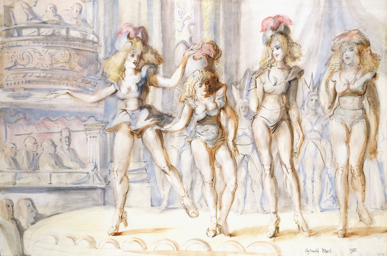 Burlesque à quatre figures - Reginald Marsh