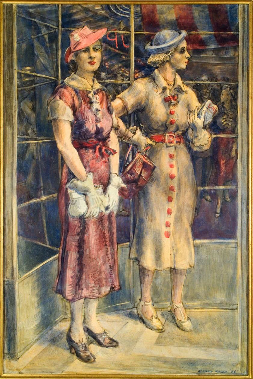 Boutons rouges - Reginald Marsh