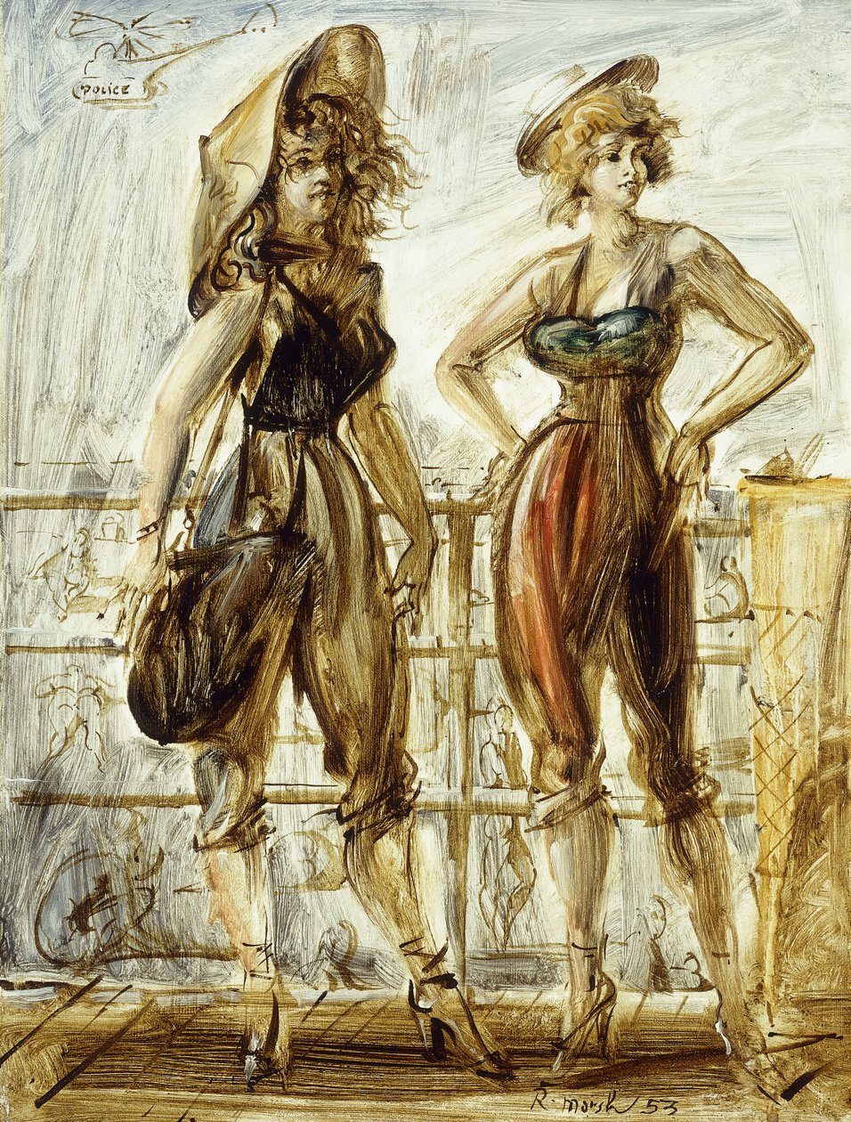 La promenade - Reginald Marsh