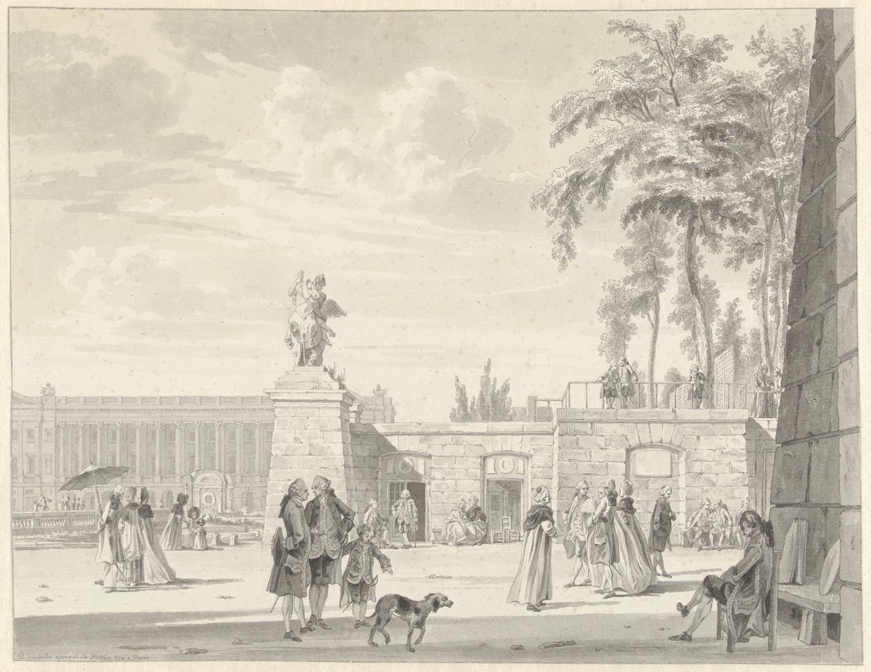 Les Tuileries à Paris - Reinier Vinkeles (I)