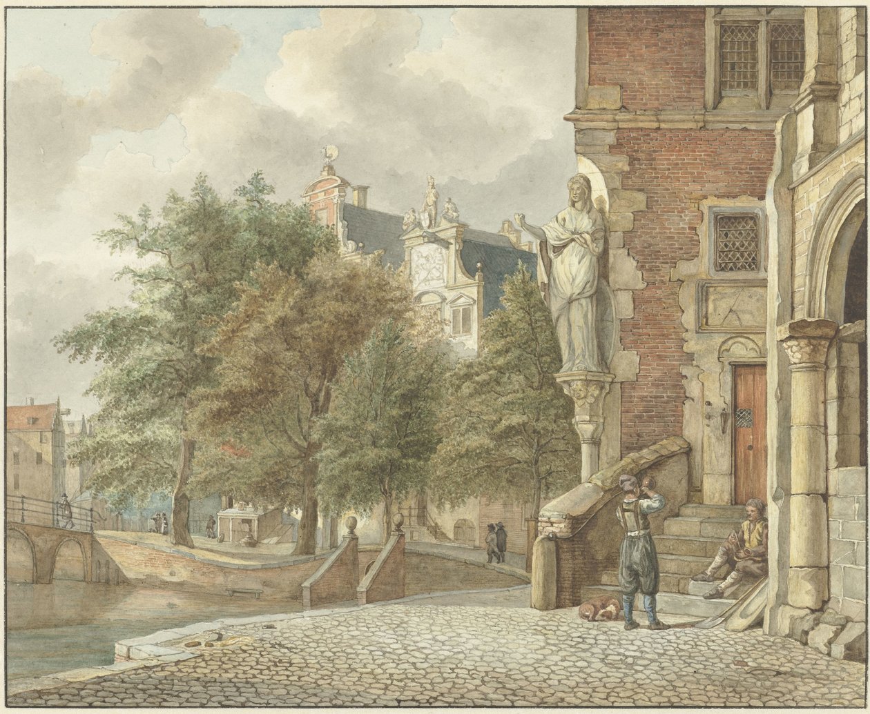 Vue sur un canal de la ville - Reinier Vinkeles (I)