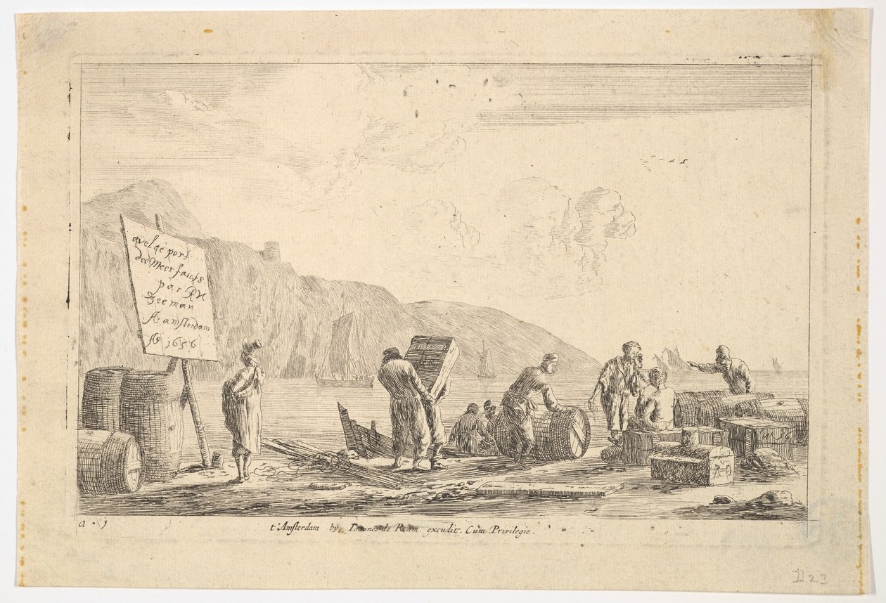 Scène de port, 17ème siècle - Reinier Zeeman
