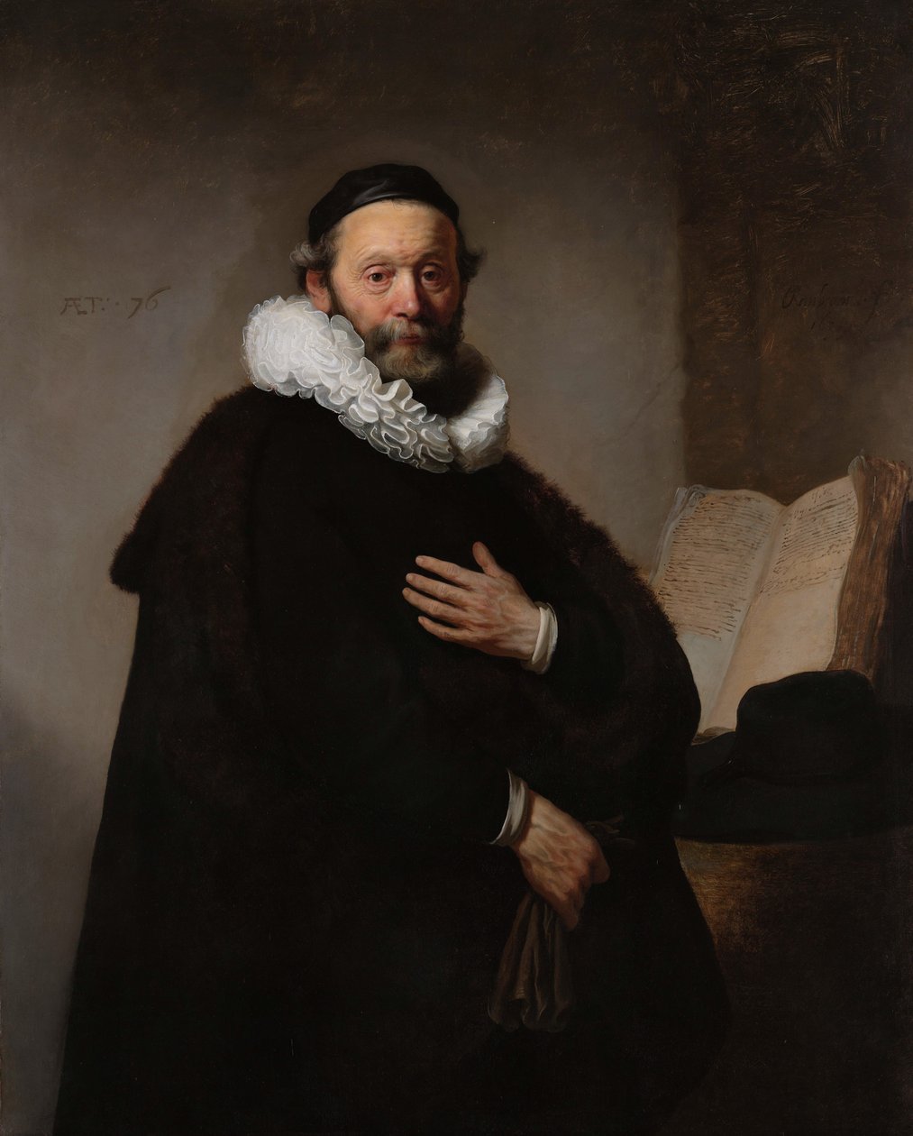 Portrait de Johannes Wtenbogaert - Rembrandt van Rijn