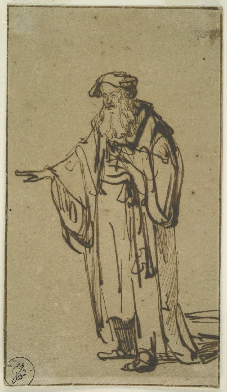 Vieil homme debout - Rembrandt van Rijn