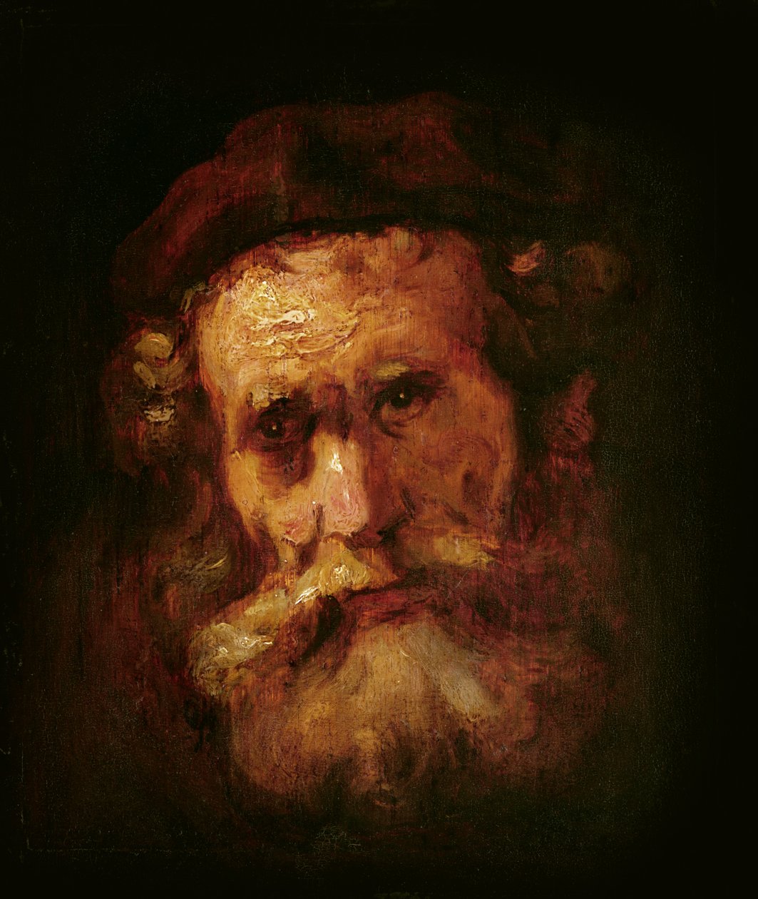 Un Rabbin - Rembrandt van Rijn