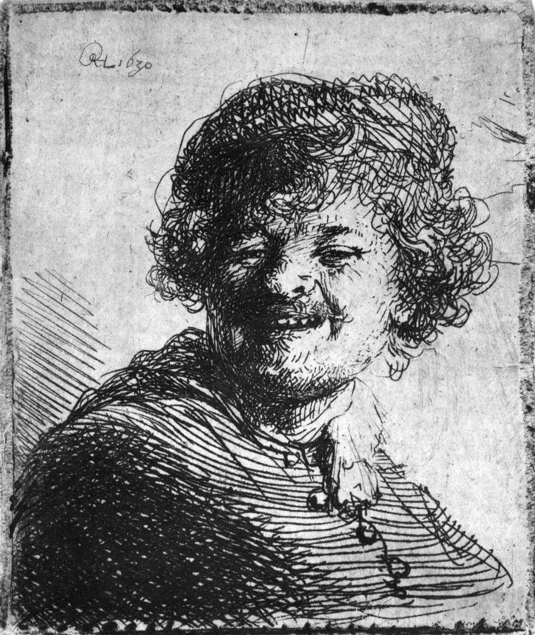 Autoportrait, 1630 - Rembrandt van Rijn