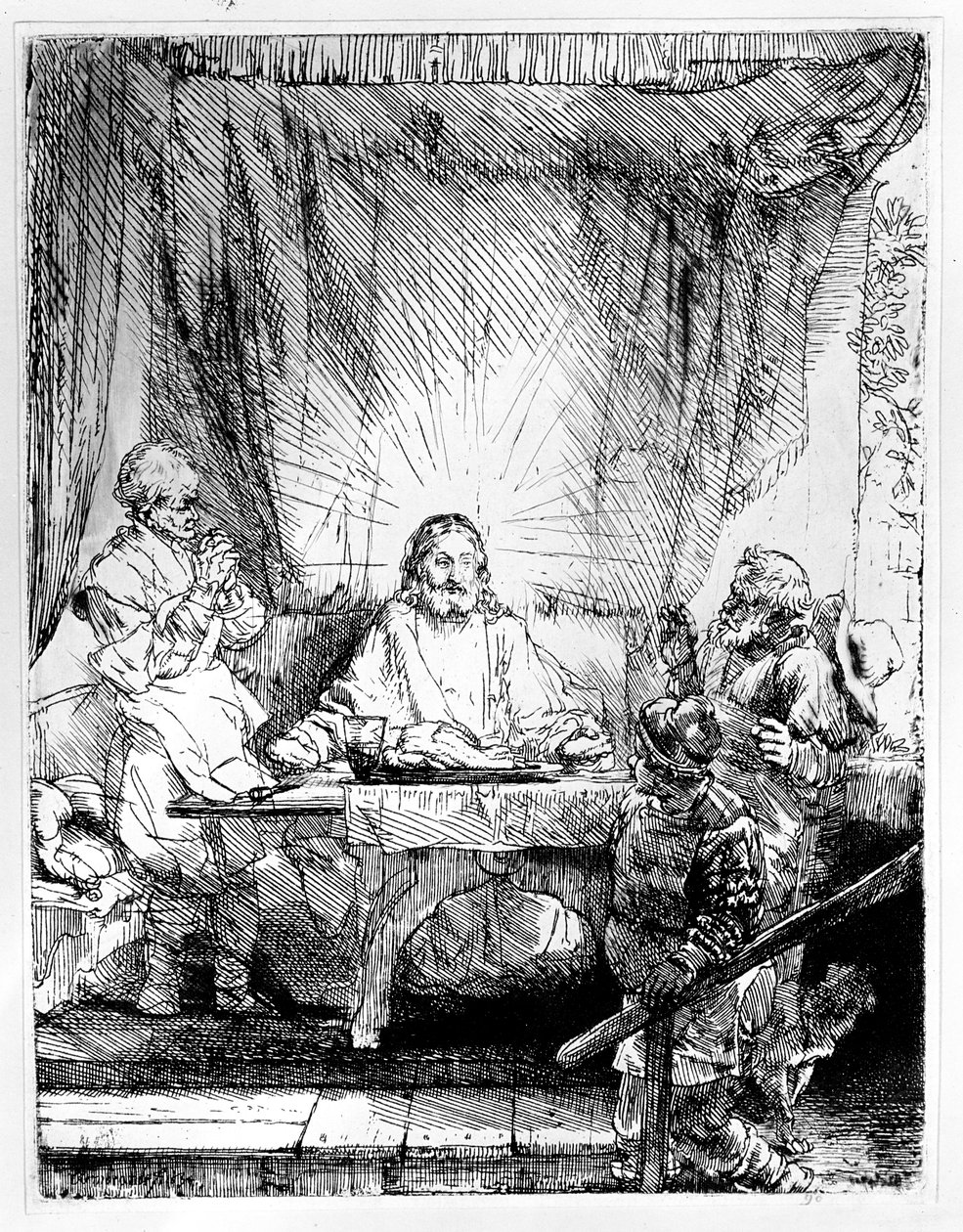 Supper at Emmaus, 1654 - Rembrandt van Rijn