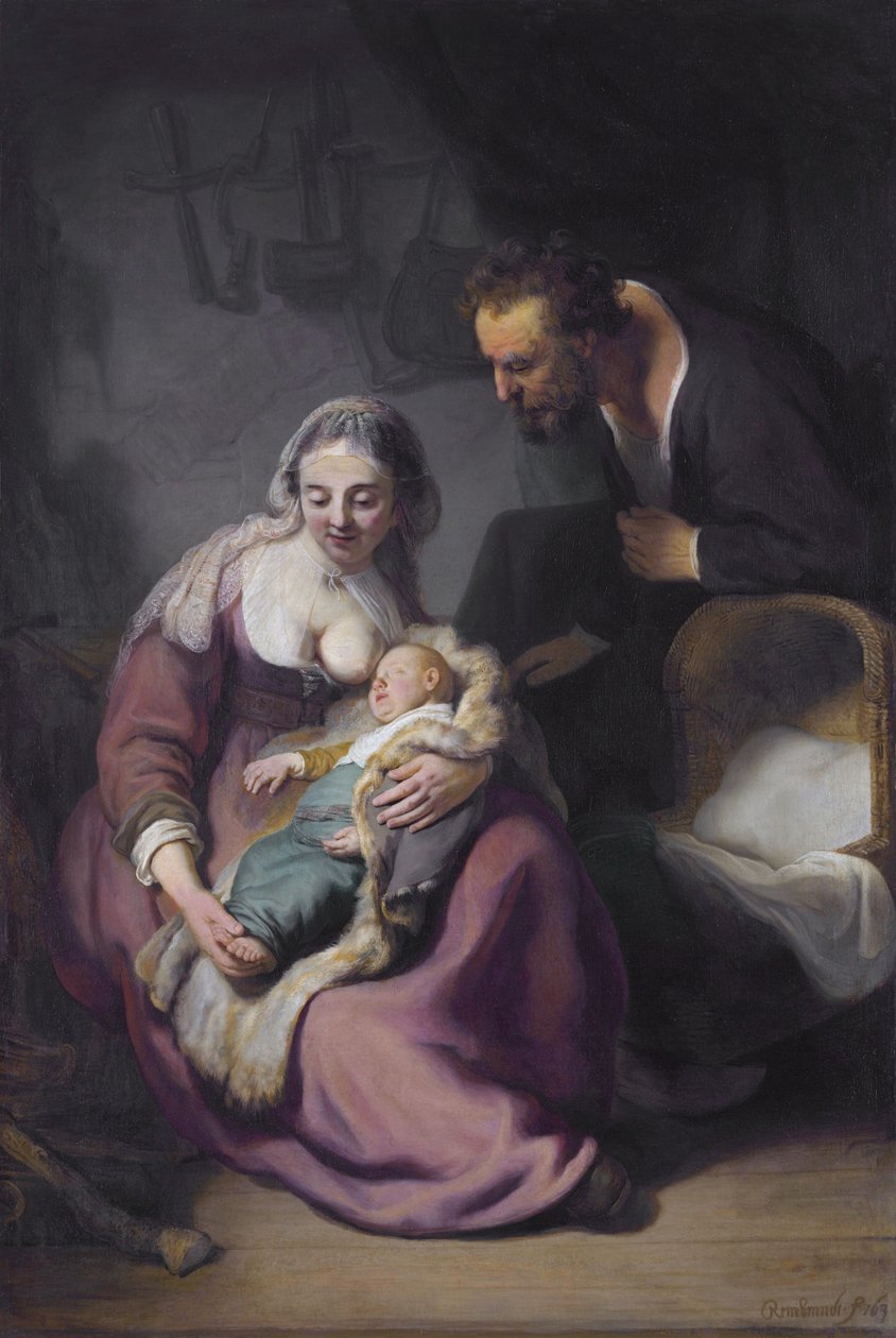 La Sainte Famille - Rembrandt van Rijn