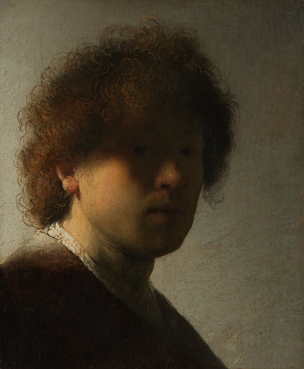 Autoportrait à un jeune âge - Rembrandt van Rijn