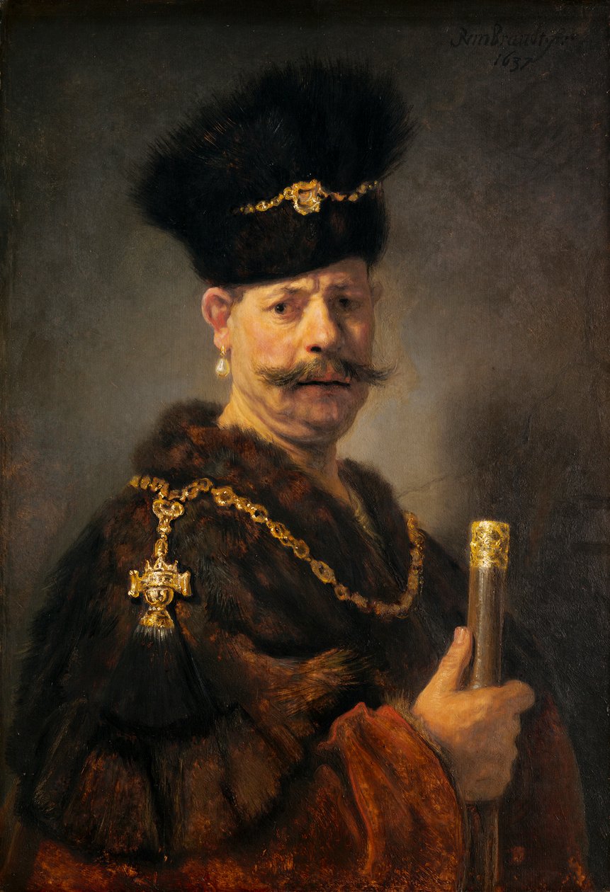 Un Noble Polonais - Rembrandt van Rijn