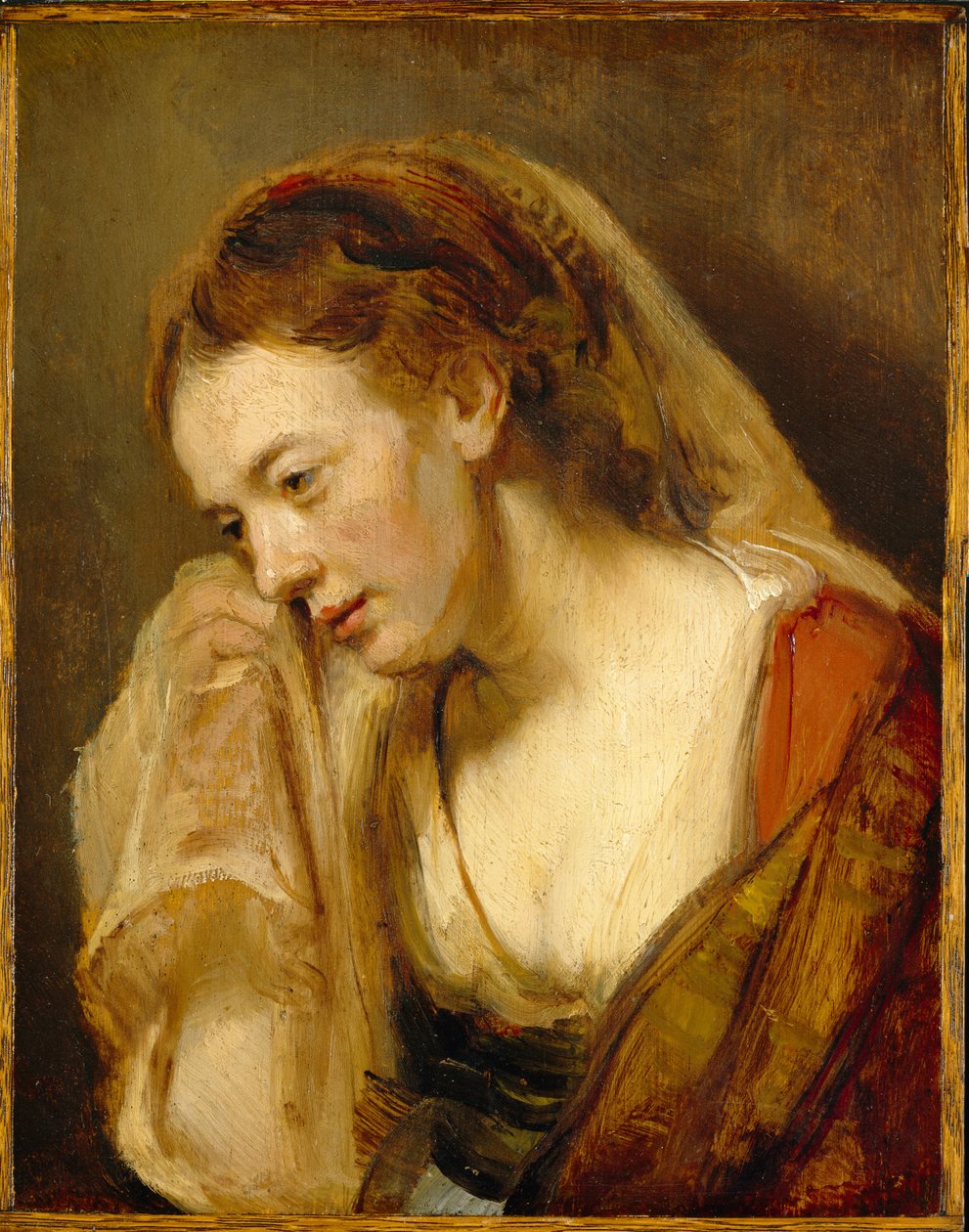 Une femme pleurant, vers 1647 - Rembrandt van Rijn