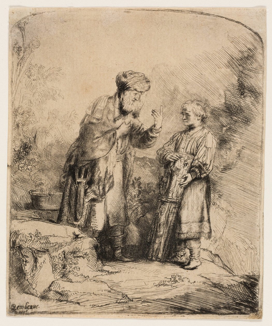 Abraham et Isaac - Rembrandt van Rijn