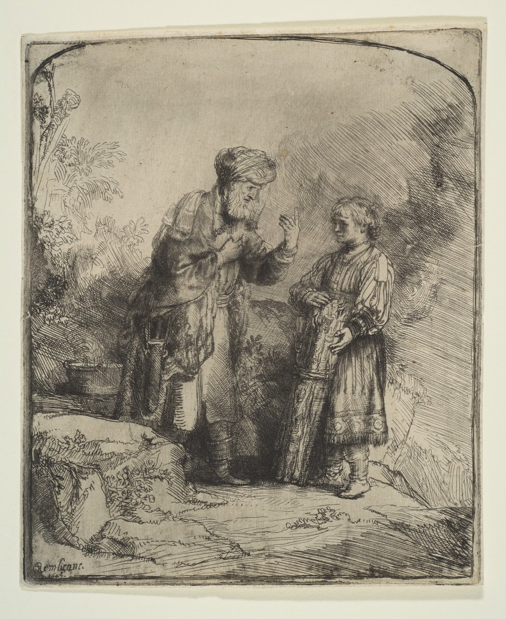 Abraham et Isaac, 1645 - Rembrandt van Rijn
