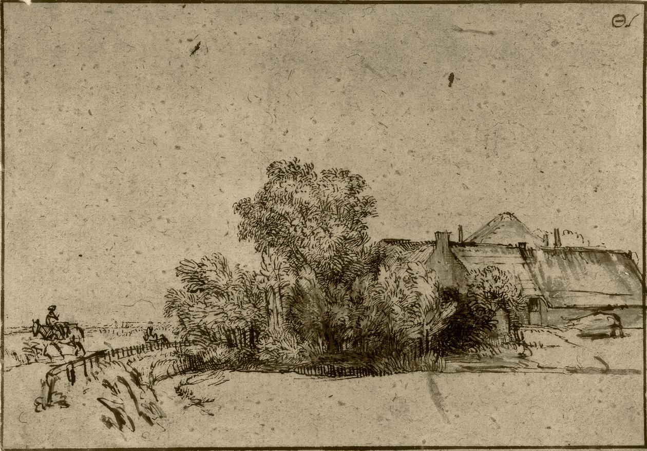 Ferme à Amsteldijk - Rembrandt van Rijn