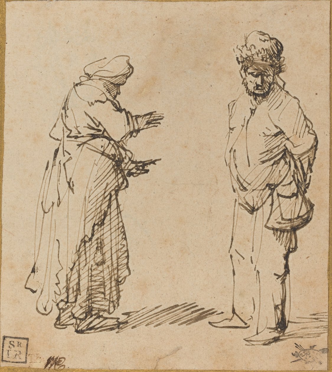 Mendiant et mendiante - Rembrandt van Rijn