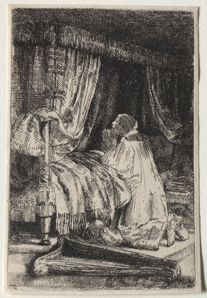 David en prière - Rembrandt van Rijn