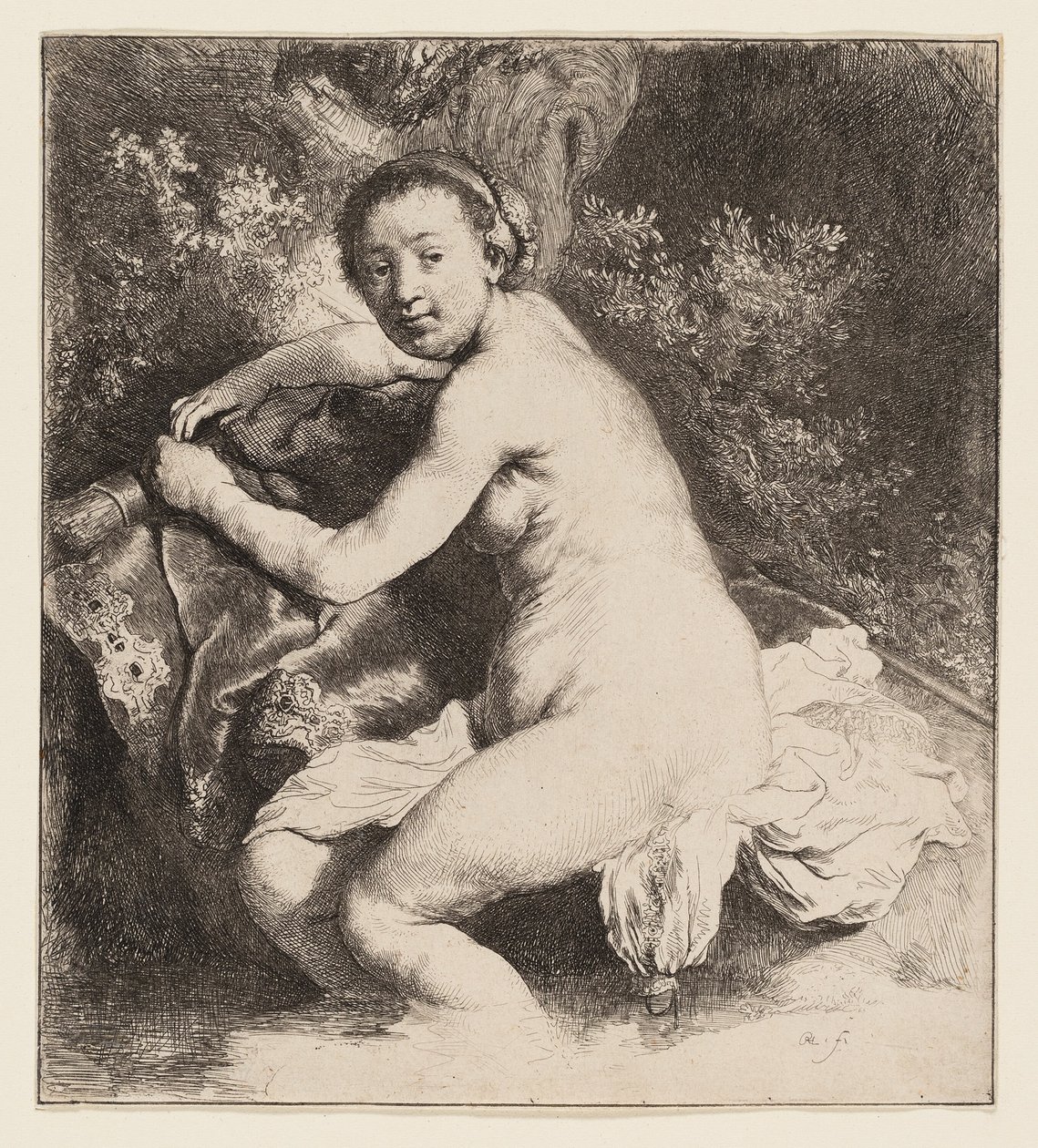 Diane au bain - Rembrandt van Rijn