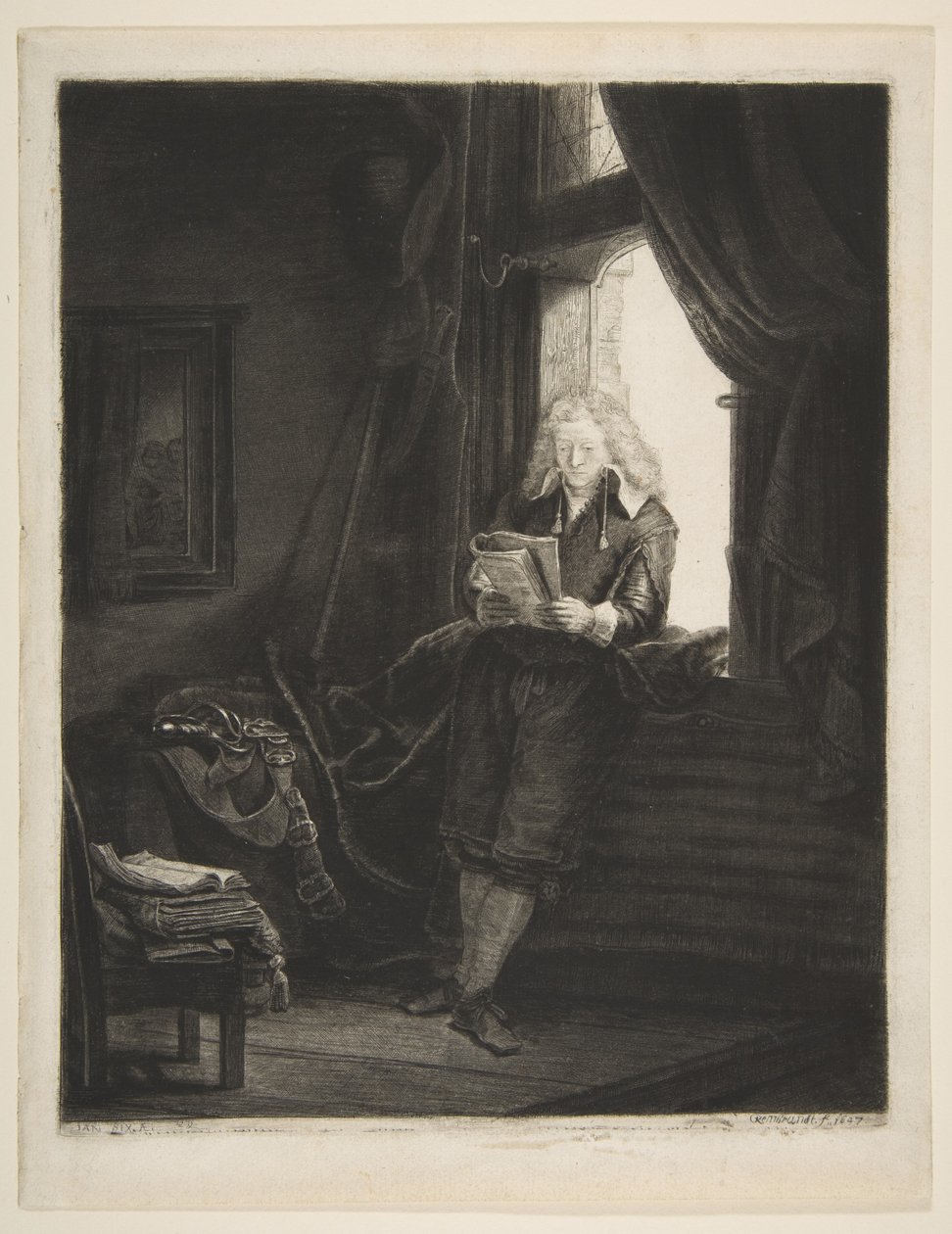 Jan Six, 1647 - Rembrandt van Rijn