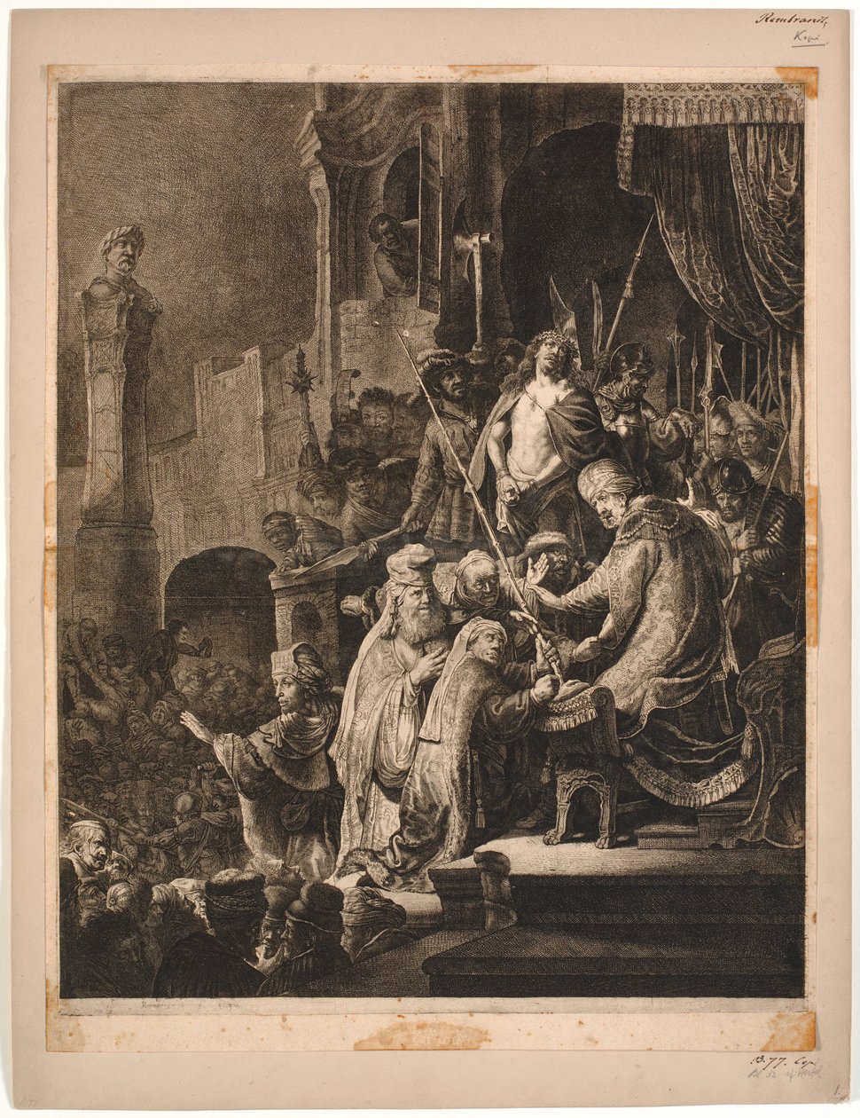 Jésus devant Pilate - Rembrandt van Rijn