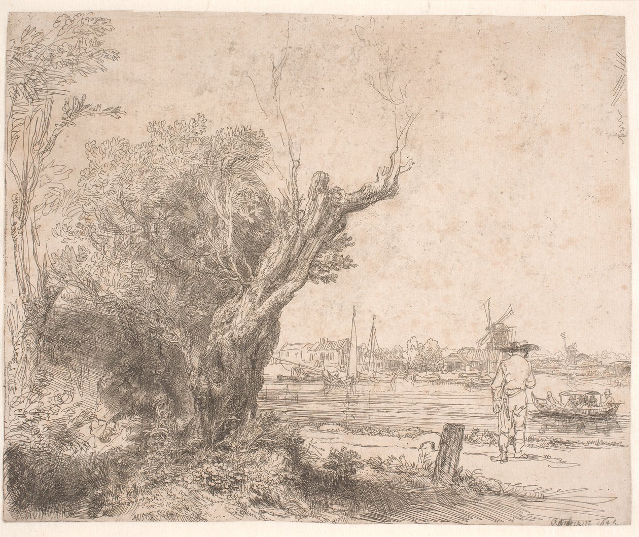 Paysage. "De Omval" - Rembrandt van Rijn