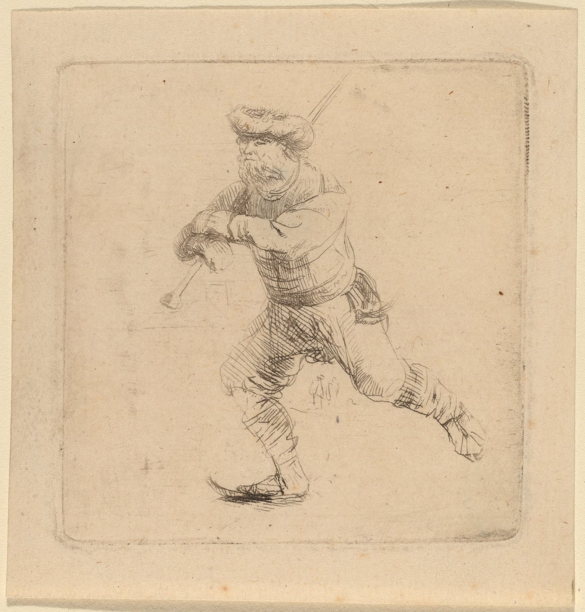 Le patineur - Rembrandt van Rijn