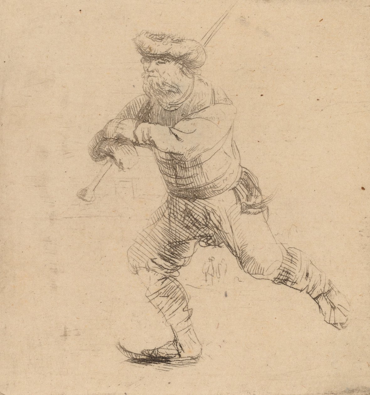 Le Patineur, vers 1639 - Rembrandt van Rijn