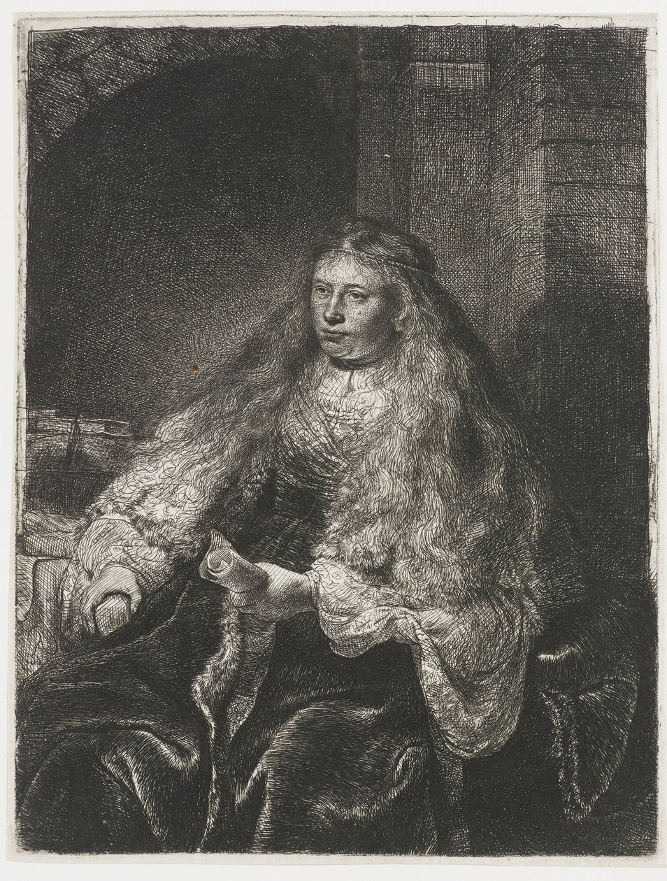 La grande mariée juive - Rembrandt van Rijn