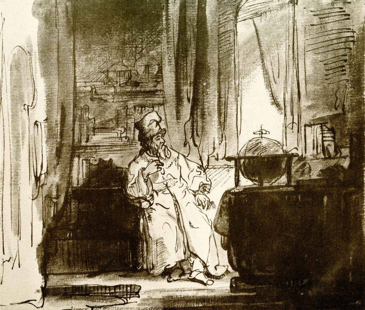 Le philosophe - Rembrandt van Rijn