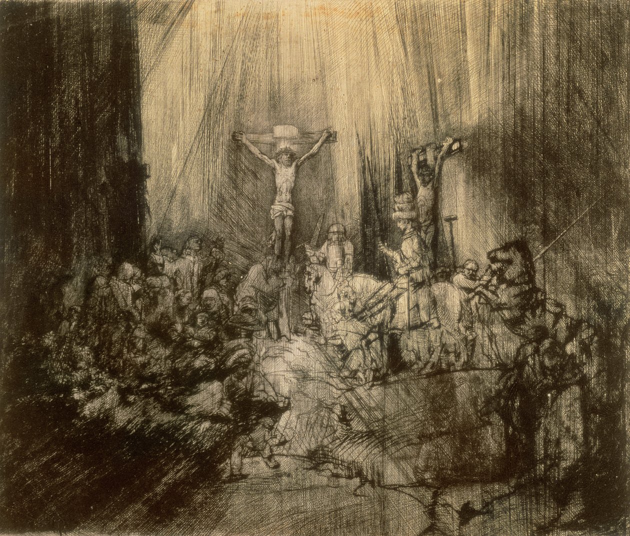 Trois crucifix, 1653 - Rembrandt van Rijn