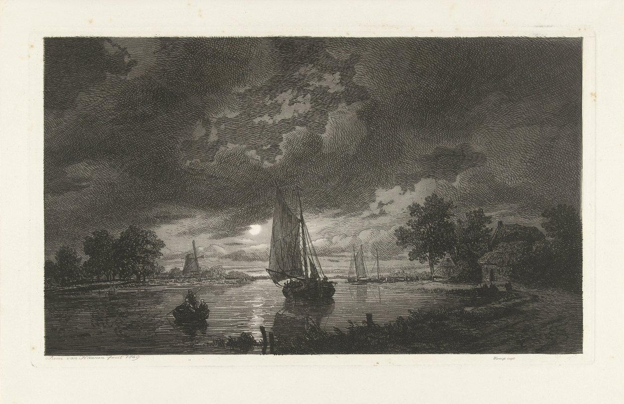 Paysage fluvial - Remigius Adrianus Haanen
