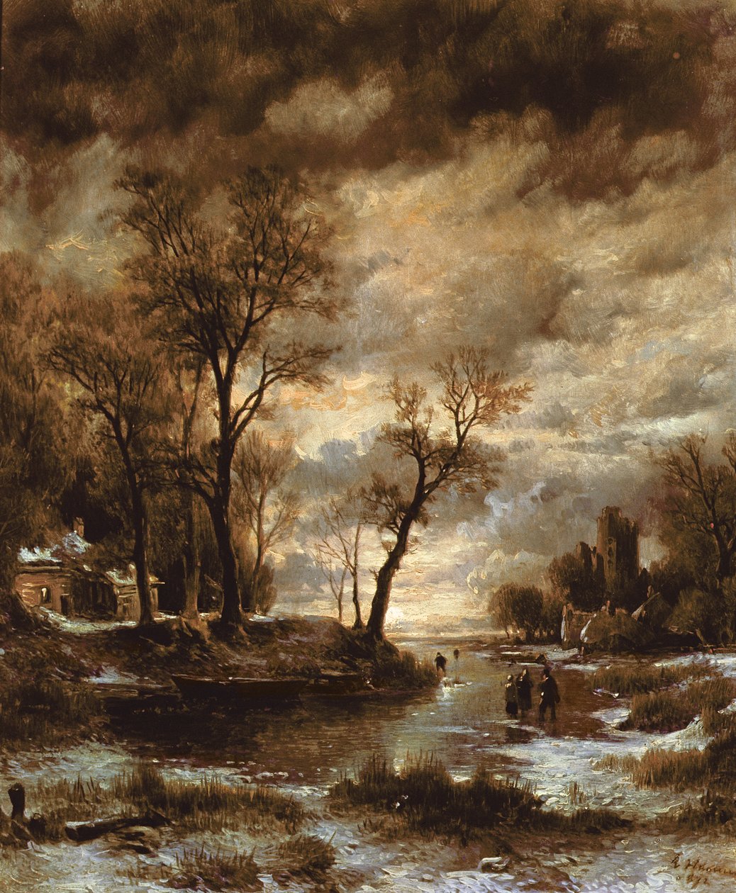 Hiver en Hollande, 1872 - Remigius Adrianus Haanen