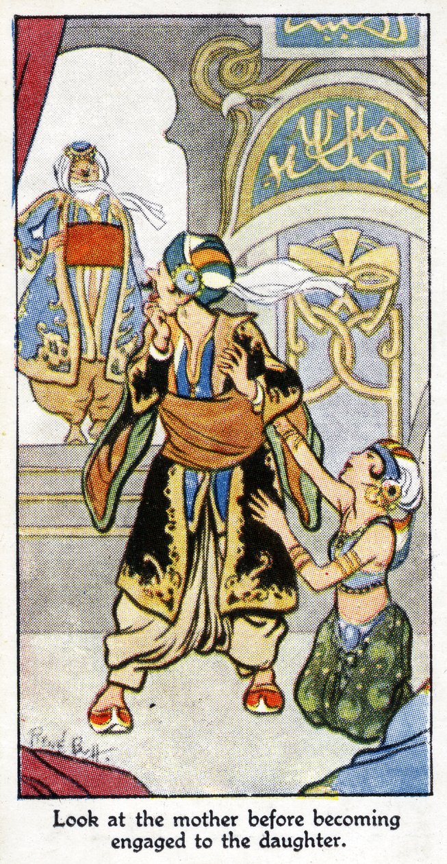 Regardez la mère avant de vous engager avec la fille, 1931 - René Bull