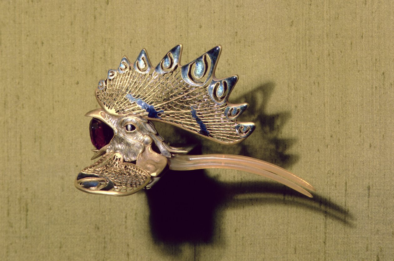 Peigne (or, émail et améthyste) - Rene Jules Lalique