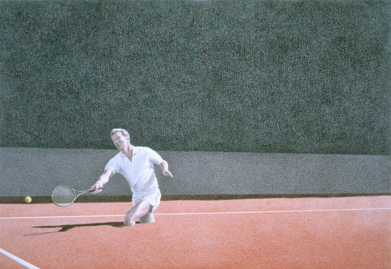 Tennis sur gravier - Rene Boin