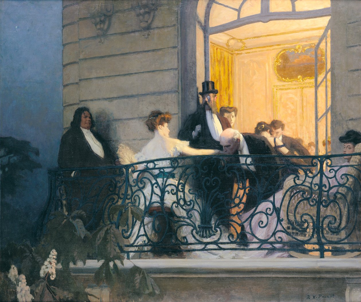Le Balcon - René François Xavier Prinet