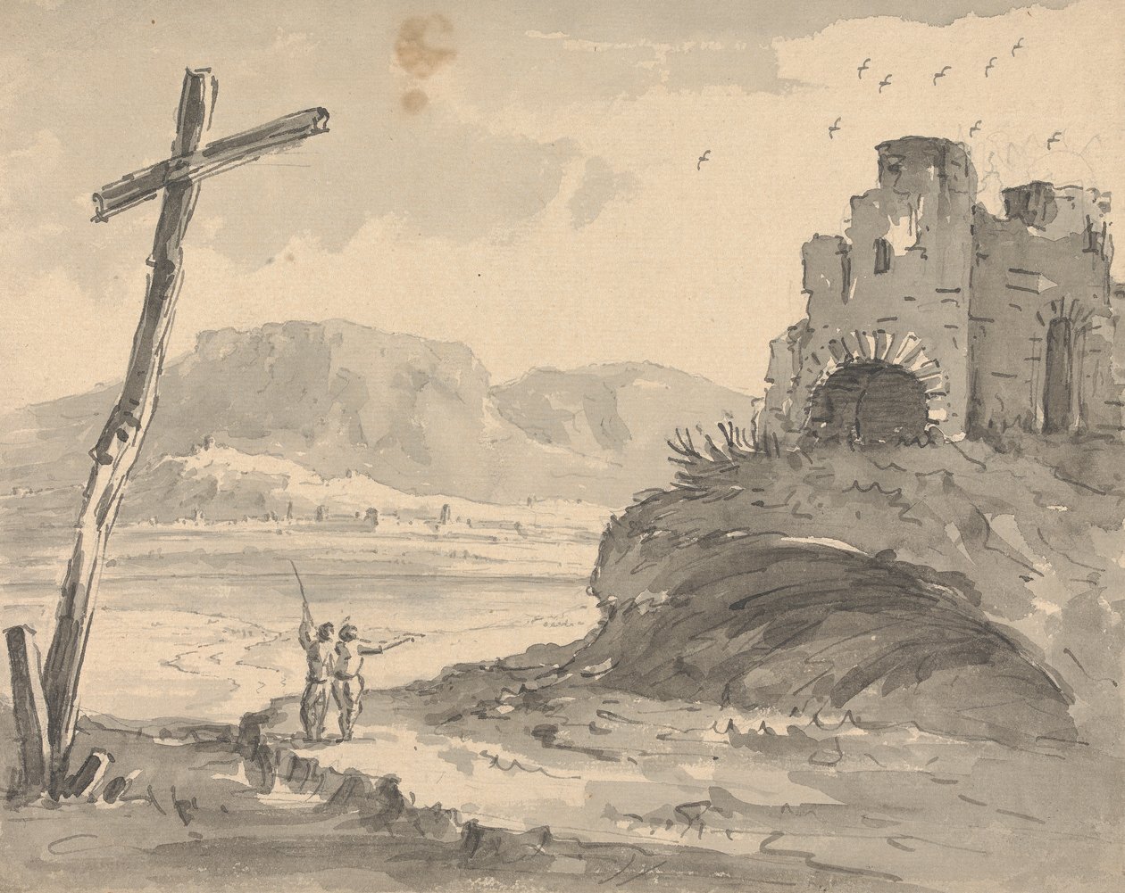 Paysage avec grande croix - Rev. William Gilpin