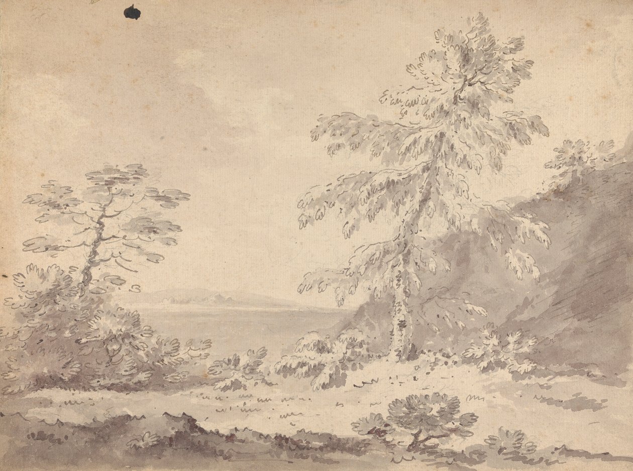 Deux arbres dans un paysage - Rev. William Gilpin