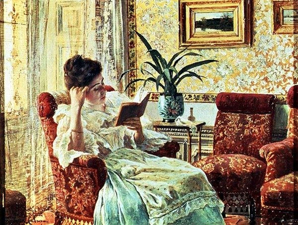 Femme lisant - Ricardo Lopez Cabrera